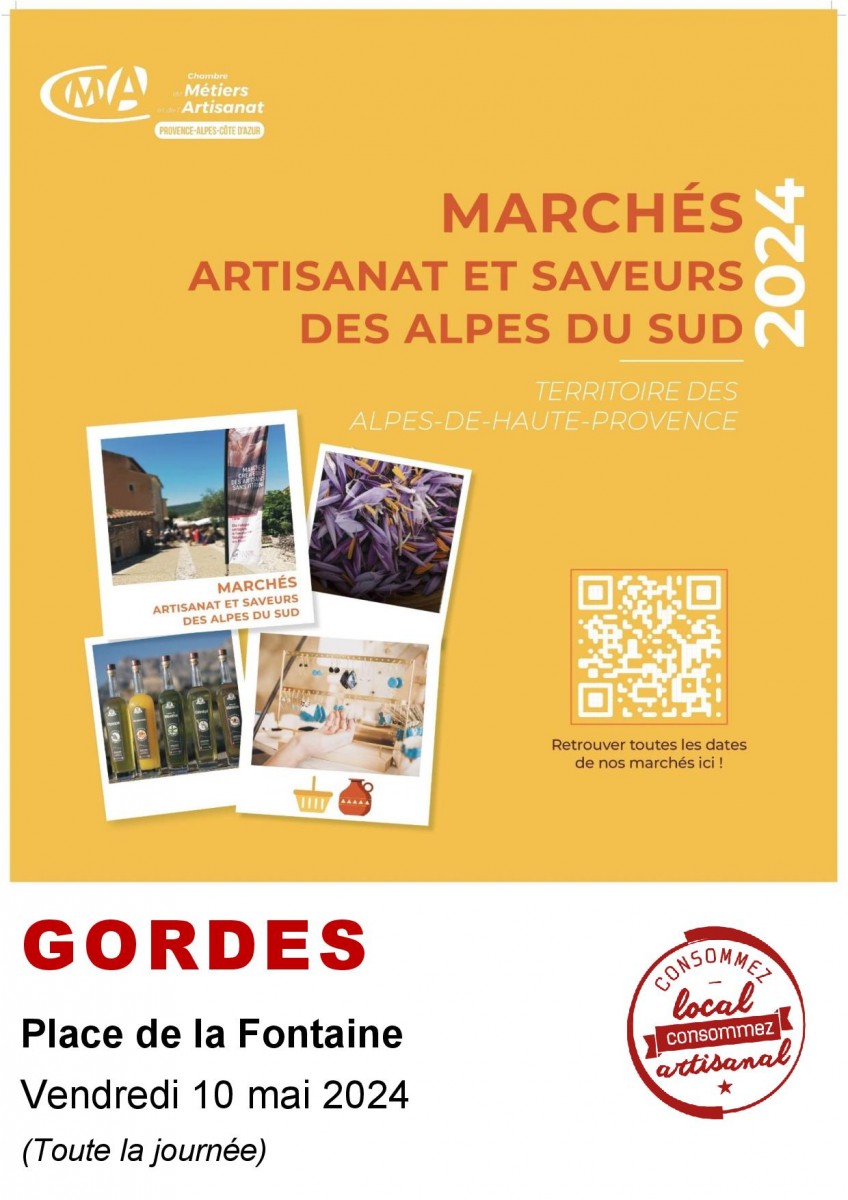 Marché artisanal - 10 mai - Place du château