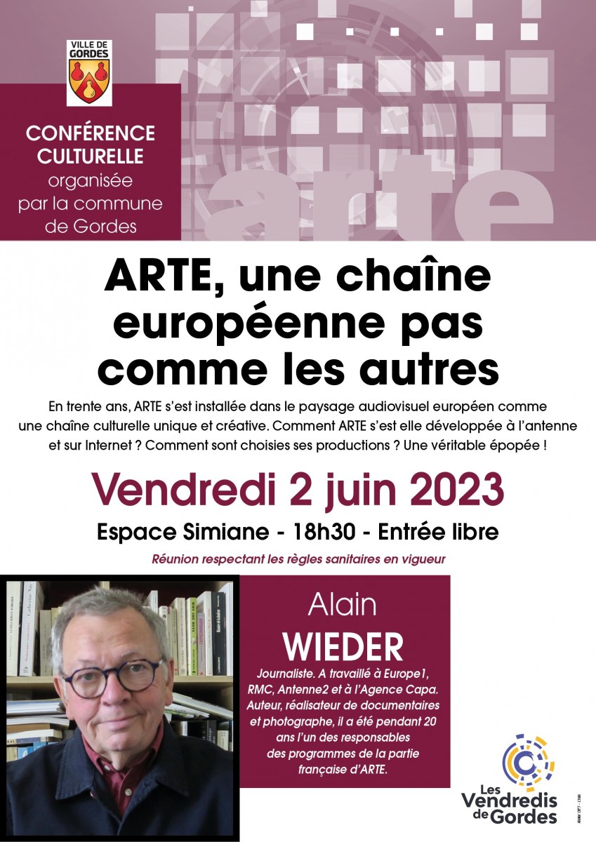 Conférence - ARTE, une chaîne européenne pas comme les autres - Vendredi 2 juin 
