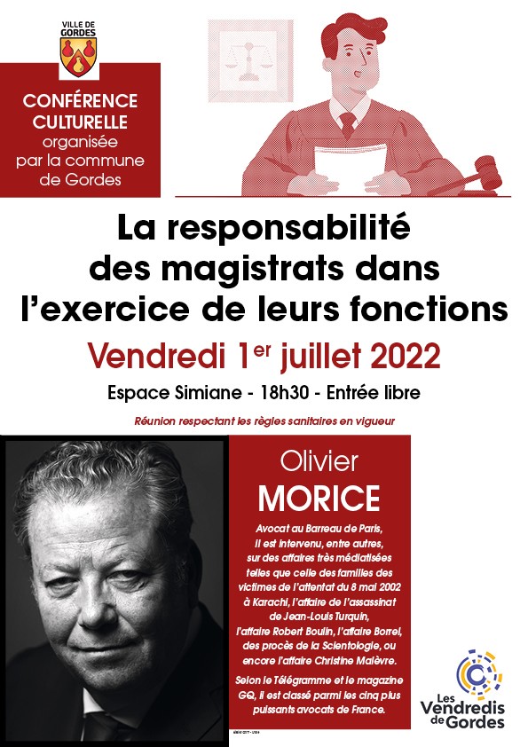 Conférence - Olivier MORICE - 01 Juillet 2022