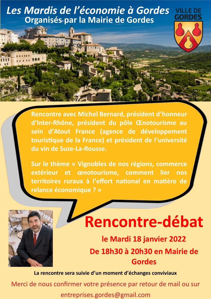 Michel BERNARD - mardi 18 janvier 2022 à 18h30 en Mairie