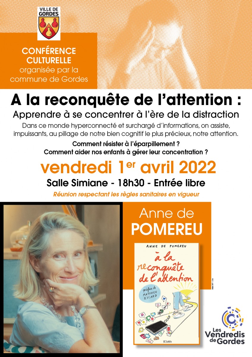 Conférence - Anne DE POMEREU -  1er Avril 2022