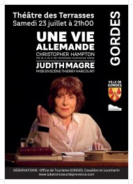 Judith MAGRE - Une vie allemande - samedi 23 juillet 2022 à 21h au Théâtre des Terrasses