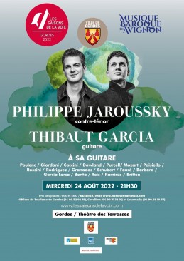 Philippe JAROUSSKY & Thibaut GARCIA - mercredi 24 août 2022 à 21h30 au Théâtre des Terrasses