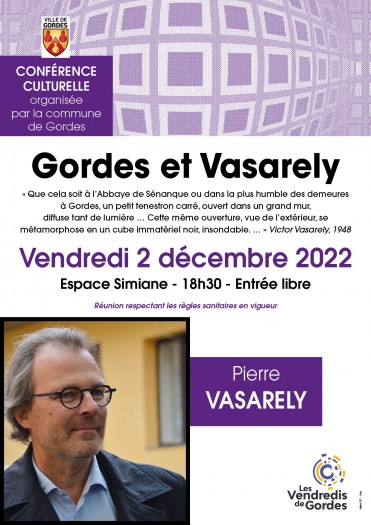 Conférence - Pierre VASARELY - 2 Décembre  2022